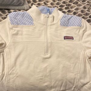 Vineyard vines quarter zip coat fits more like a medium